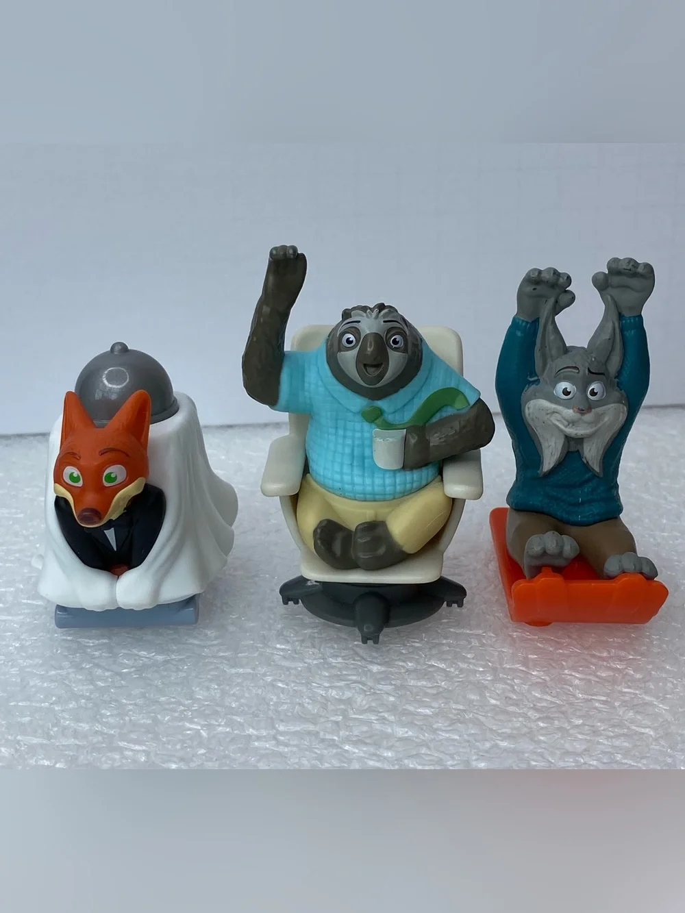 Lot of 3 Disney Zootopia 2 McDonalds Happy Meal Toys Figures